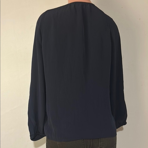 J Jill Embroidered Floral Blouse Top Women’s Size S Shirt Long Sleeve Boho - Picture 7 of 9